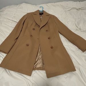 Express double breasted coat. Tan/camel color. Size 1/2